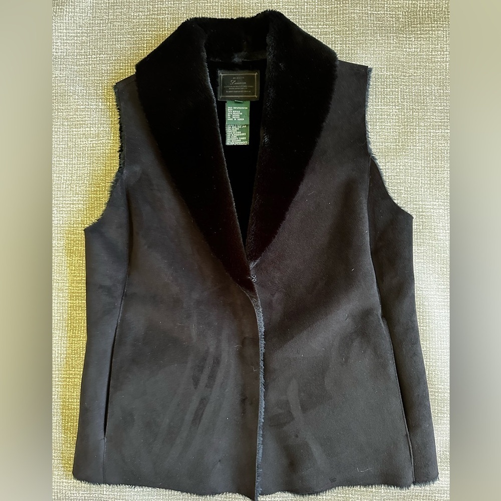 Ralph Lauren Faux Fur Waistcoat Vest size Medium